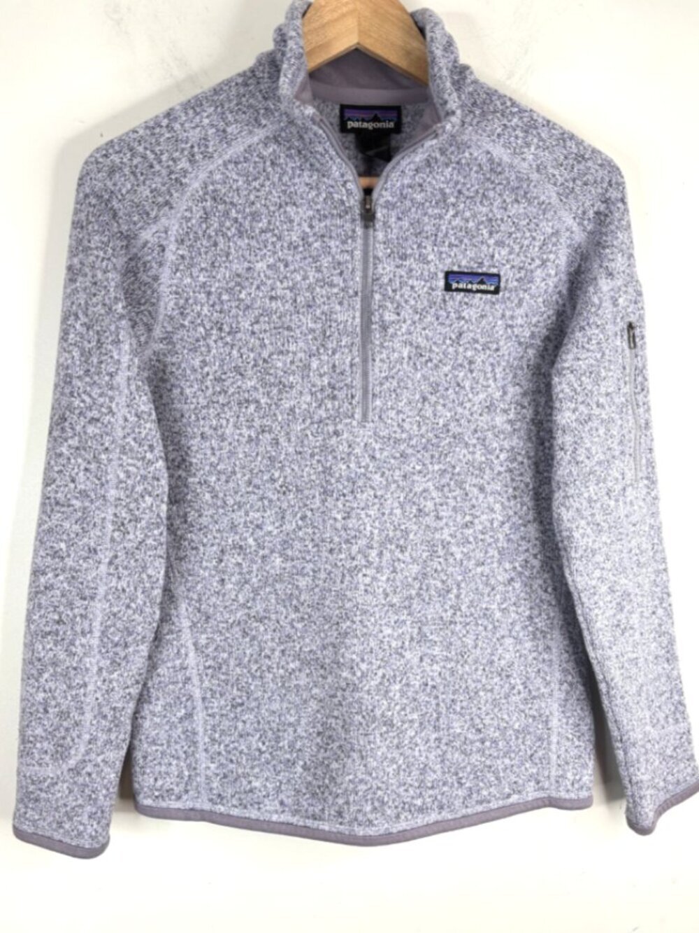 Patagonia Better Sweater 1/4 Zip Fleece Pullover Women’s Small S Purple Hiking